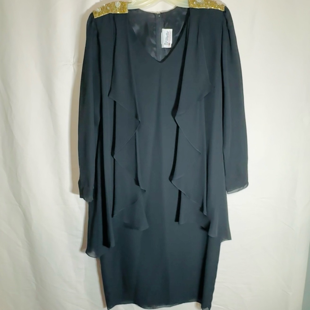 Miss Elliette Dress with Gold Accents